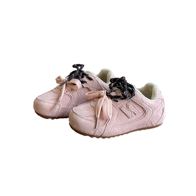 儿童加绒德训鞋真皮运动鞋二棉鞋