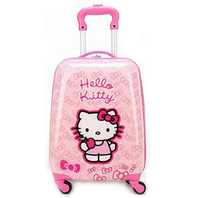 【日本代购】HelloKitty儿童行李箱16寸小学生旅游箱万向轮拉杆箱