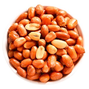 油炸花生米熟山东红皮花生5斤真空包装批发商用下酒菜休闲零食