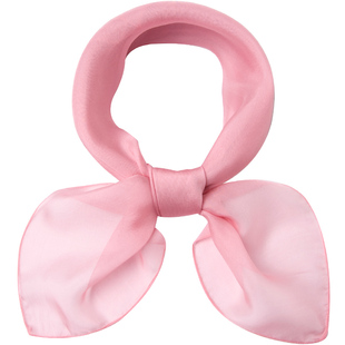 婴幼儿童薄款真丝围巾宝宝桑蚕丝女童纱巾围脖男童新生儿方巾防风