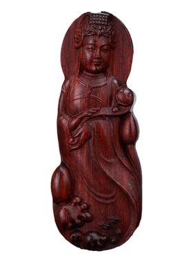 海神天后娘娘印度小叶紫檀项链