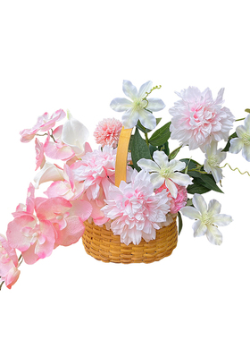 户外野餐花篮假花仿真花摆设