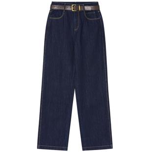 ToyzY 原色直筒牛仔裤女显瘦日本三醋酸混棉2025秋新款ZC35320290