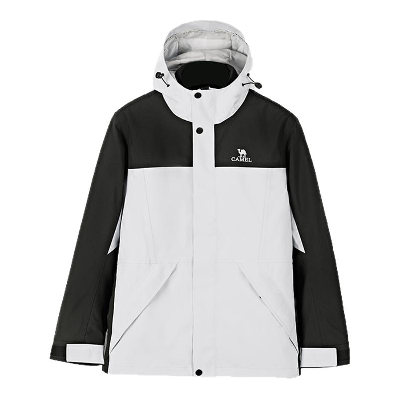 Camel骆驼户外三合一冲锋衣男女同款防风防水保暖登山服进藏外套