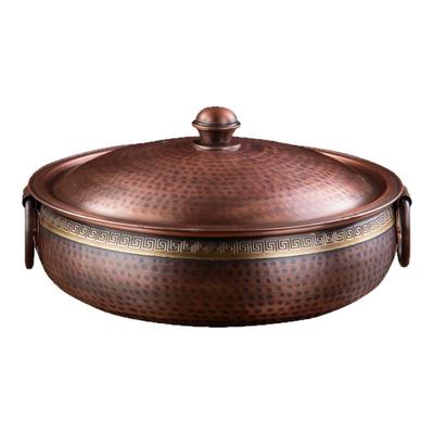 特厚纯紫铜火锅燃气电磁炉鸳鸯锅