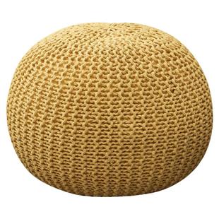 春季花园色上新 红色手工编织坐墩 卧室客厅可拆圆墩坐垫沙发蒲团