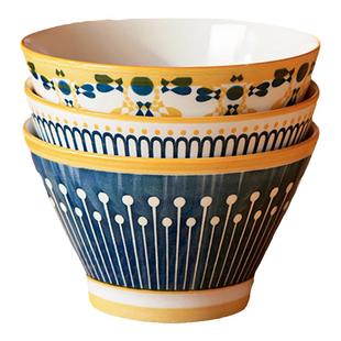 日式陶瓷高颜值米饭碗斗笠碗家用2025新款个人专用 5英寸吃饭小碗