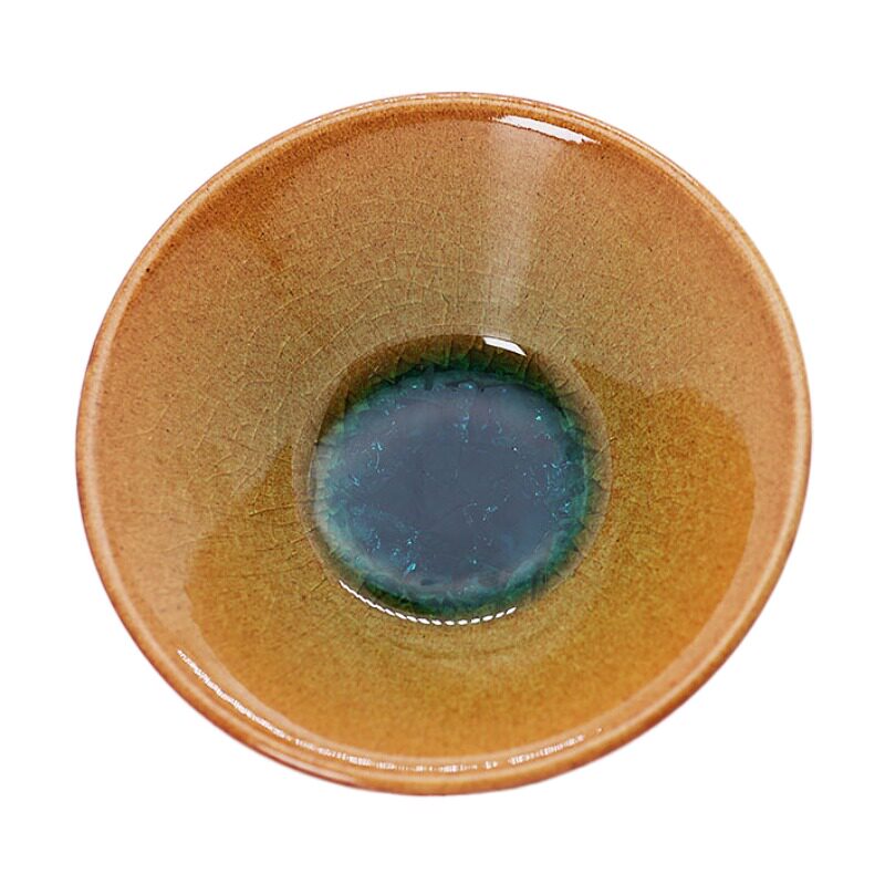 建盏柴烧建盏冰裂纹主人茶杯茶盏