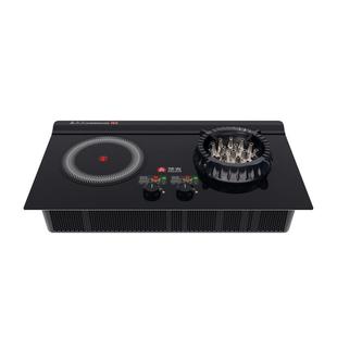 华火电火灶旋钮双灶电陶炉电生明火灶3500W家用电焰灶新型电火灶