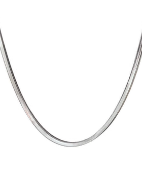 老凤祥s925银蛇骨项链女款小众足银锁骨链纯银颈链生日礼物送女友