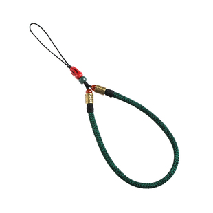 朱砂貔貅手机挂绳指环手工编织中式手机链手腕防丢手机挂件绳子