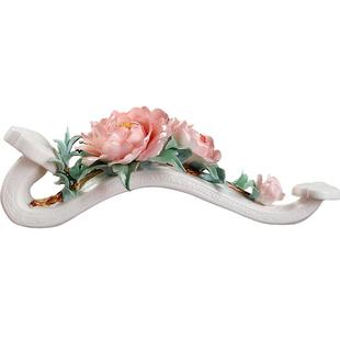 花开富贵 陶瓷手工牡丹花如意摆件轻奢高档客厅酒柜装饰乔迁礼品