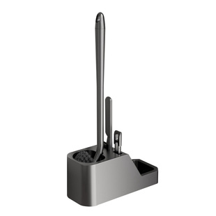 马桶刷无死角家用2025新款高级感带底座置物架壁挂一套洗厕所神器