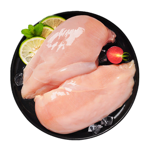 去皮单冻鸡胸肉生鲜新鲜鸡胸肉冷冻批发健身低脂代餐猫狗宠物专用