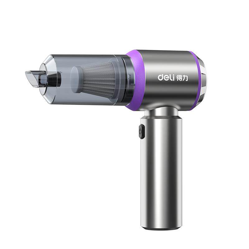 得力车载吸尘器手持小型2025新款超强吸力汽车家用无线充电吸尘机