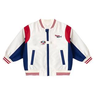 嘟嘟家男宝外套春秋款三防男童夹克春季新款儿童棒球服女童外衣秋