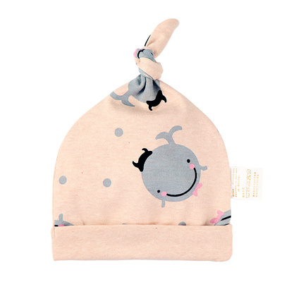 彩棉春秋季透气柔软婴儿帽子