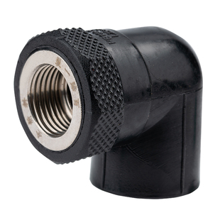 顶建PE内丝弯头6分20 25 32 40 50 63HDPE给水管配件管件内牙弯头