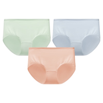 松山棉店纯棉底裆吸湿女士内裤