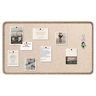 毛毡墙贴玄关照片展示墙背景板家庭免打孔拍立得相册墙软木板组合相框高级感客厅装饰便利贴留言板梦想愿景板