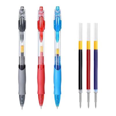 GP1008按动中性笔替芯黑色0.5mm子弹头学生考试商务办公签字笔芯