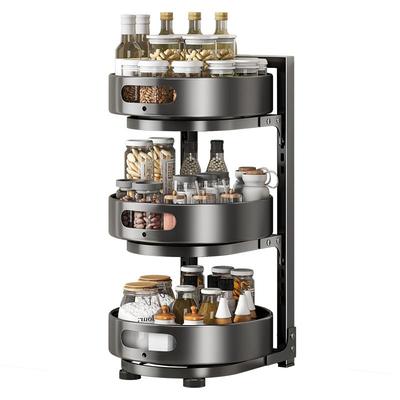 旋转调味料置物架调味品收纳架子
