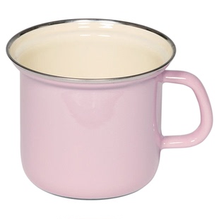 奥地利制造经典Riess手工搪瓷抗菌珐琅镀铬边缘蓝粉l奶锅汤锅炖锅