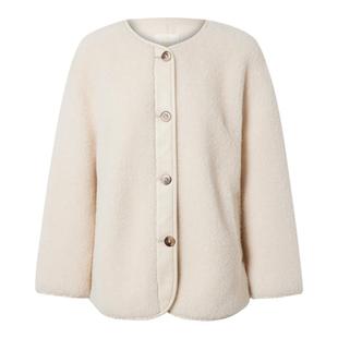 ELSEWHERE珂思【商场同款】绵羊毛短款羊剪绒外套女冬季新款