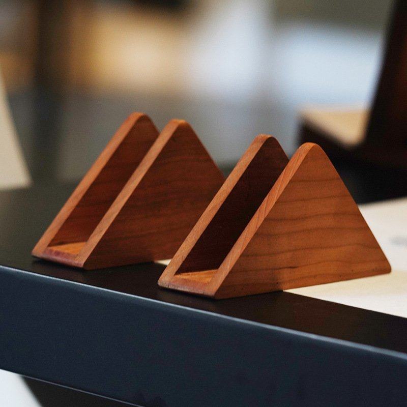 新款日式实木纸巾座餐厅架高档纸巾收纳装饰纸巾餐巾纸摆放架架