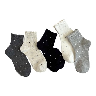 袜子女款纯棉短筒袜春夏款透气短袜ins可爱女生短款新款花边女袜