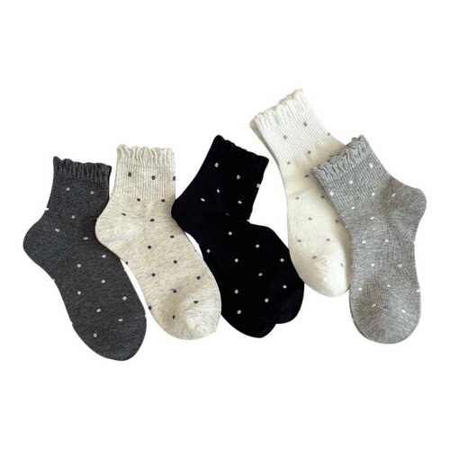 袜子女款纯棉短筒袜夏薄款透气短袜ins可爱女生短款新款花边女袜