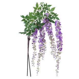 高端仿真长枝紫藤花室内客厅装饰垂吊摆件婚庆拱门吊顶垂挂花蔓藤
