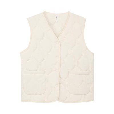 安之伴冬季三层夹棉马甲背心女