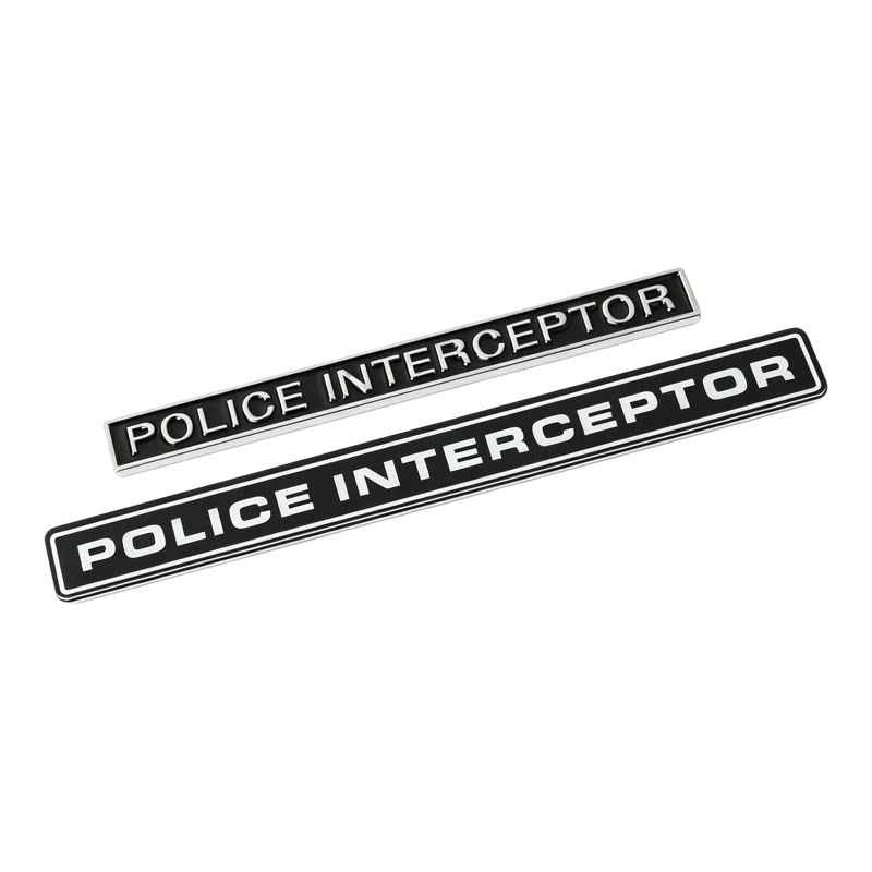 适用于福特探险者改装POLICE INTERCEPTOR拦截者车标尾标装饰车贴