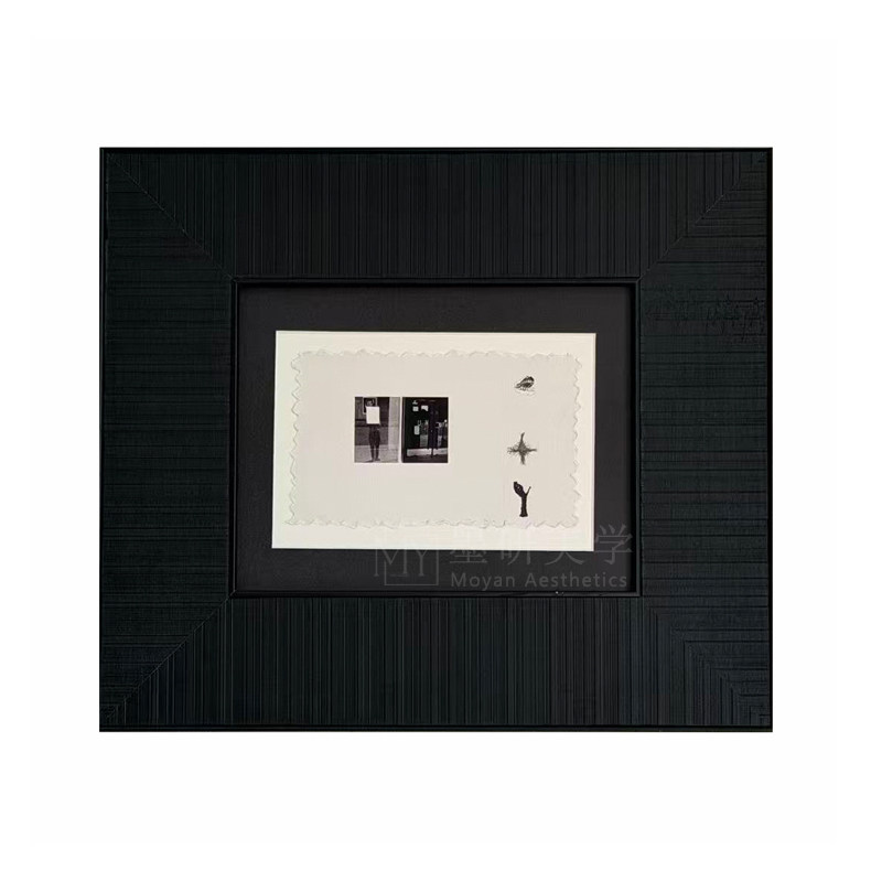 墨研· 黑框艺术挂画复古胶片风装饰画文艺家居软装客厅卧室摆件