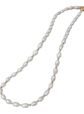 纯银珍珠女士简约项链