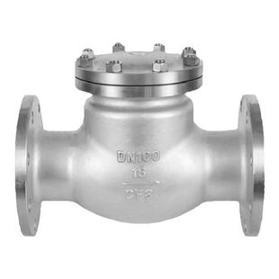 304不锈钢法兰卧式止回阀旋启式卧式单向阀H44W-16PDN65DN50DN80