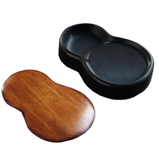 问心堂葫芦歙砚砚台书法专用精品福禄砚可研墨磨墨笔墨纸砚文房四宝葫芦砚石便携墨盒带盖墨条书法用品