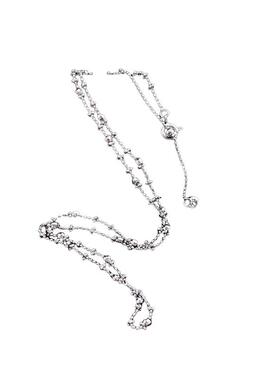 925纯银十字车花珠珠项链锁骨链女精致轻奢高级感2025年链子配饰