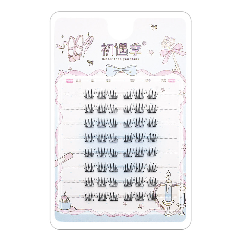 初遇季idol女团ACE韩系爱豆同款假睫毛女自然短款仿真三部曲韩式