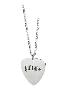 音乐摇滚风吊坠钛钢配饰拨片项链