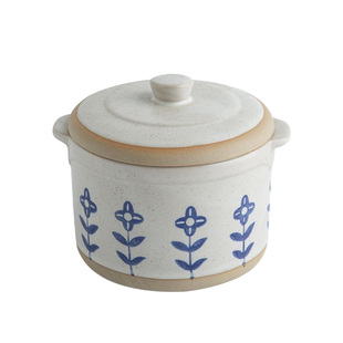 日式双耳炖盅家用陶瓷隔水炖碗带盖一人份创意炖盅内胆蒸碗汤罐