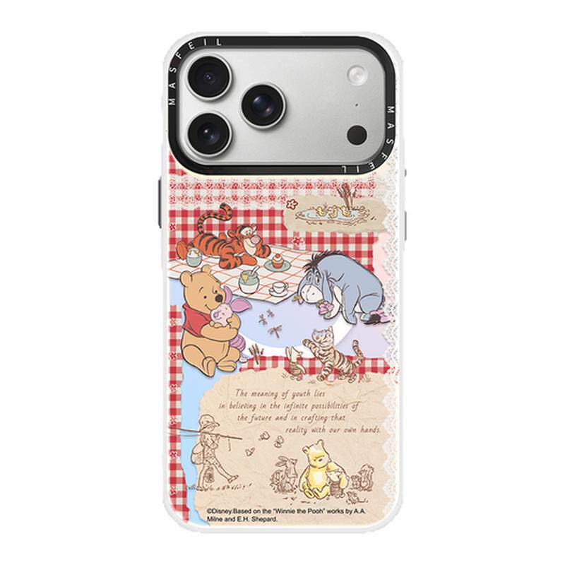 ZHIZHE×野餐维尼适用iPhone17Promax手机壳新款15磁吸带支架苹果16Pro全包套ip13pm高级感14可爱好看女