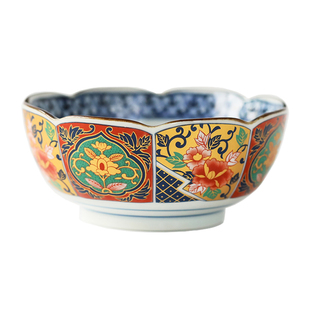 日本进口有田烧古伊万里陶瓷餐具家用日式汤钵米饭碗拉面碗深菜盘