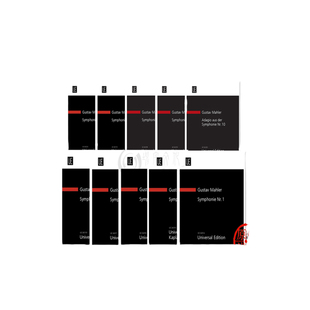 马勒交响乐第一至十 研习小总谱 非演奏用谱 维也纳UE原版乐谱书 Mahler Symphony No 1-10 for Orchestra study score
