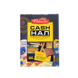 俄罗斯钱币迷你巧克力胜利牌可可脂什锦口味精美小包装零食巧克力