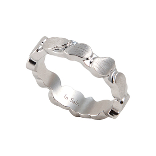 盐岛单层葫芦戒指新中式轻奢高级感小众设计闭口素圈气质指环尾戒