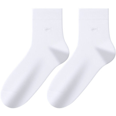 七匹狼防臭吸汗纯棉抗菌中筒袜男