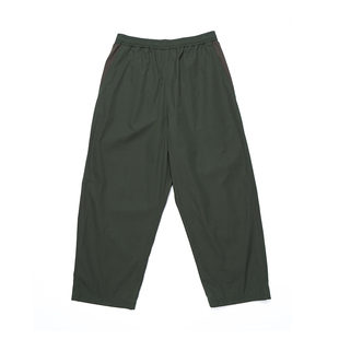 「超值精选」1533轻薄凉爽宽松阔腿茧型休闲运动长裤军绿
