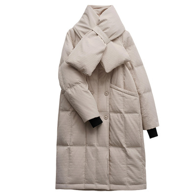 雅鹿2025新款中长防寒羽绒服